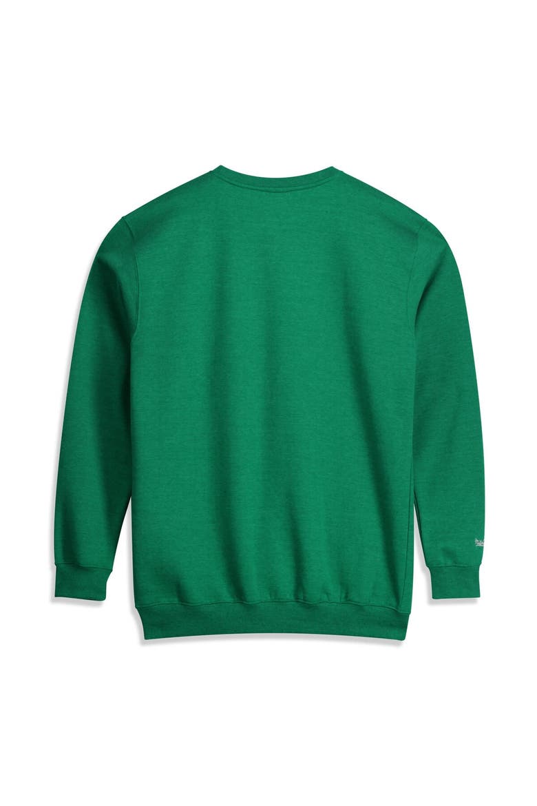 Men's Mitchell & Ness Heather Kelly Green Boston Celtics Hardwood Classics Big & Tall Crewneck Sweatshirt, Alternate, color, Heather Kelly Green