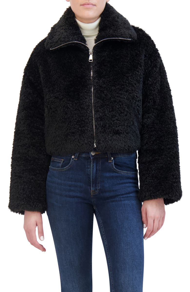 Rebecca Minkoff Faux Fur Short Jacket, Main, color, 