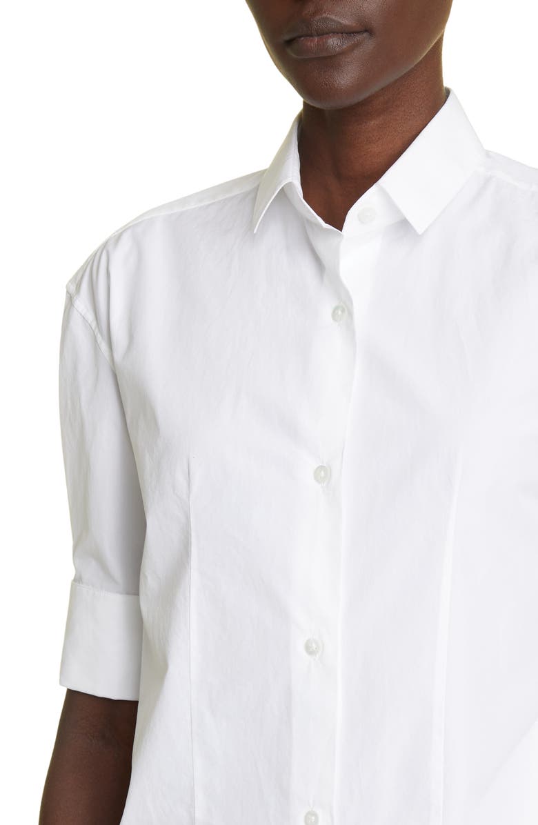 The Row Carpazi Cotton Poplin Button-Up Shirt, Alternate, color, 