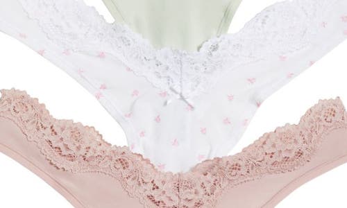 Skims Fits Everybody 5-pack Dipped Thongs In Bouquet Multi
