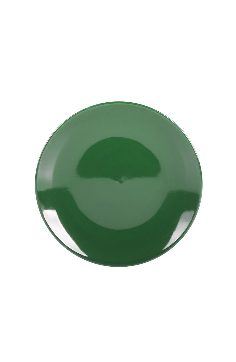 Gibson Simply Essential Coupe 12 Piece Round Stoneware Dinnerware Set, Alternate, color, Green