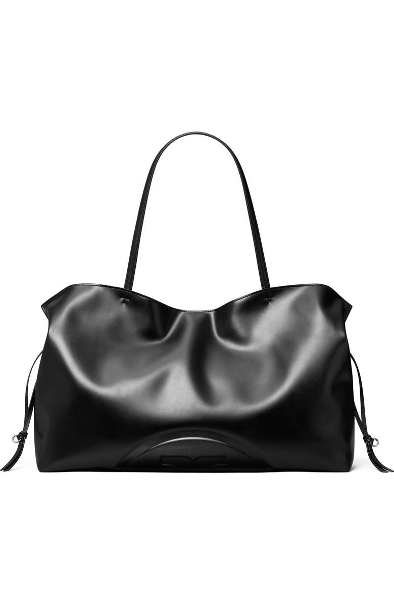 Tory Burch Small Ella Drawstring Tote Bag, Main, color, Black