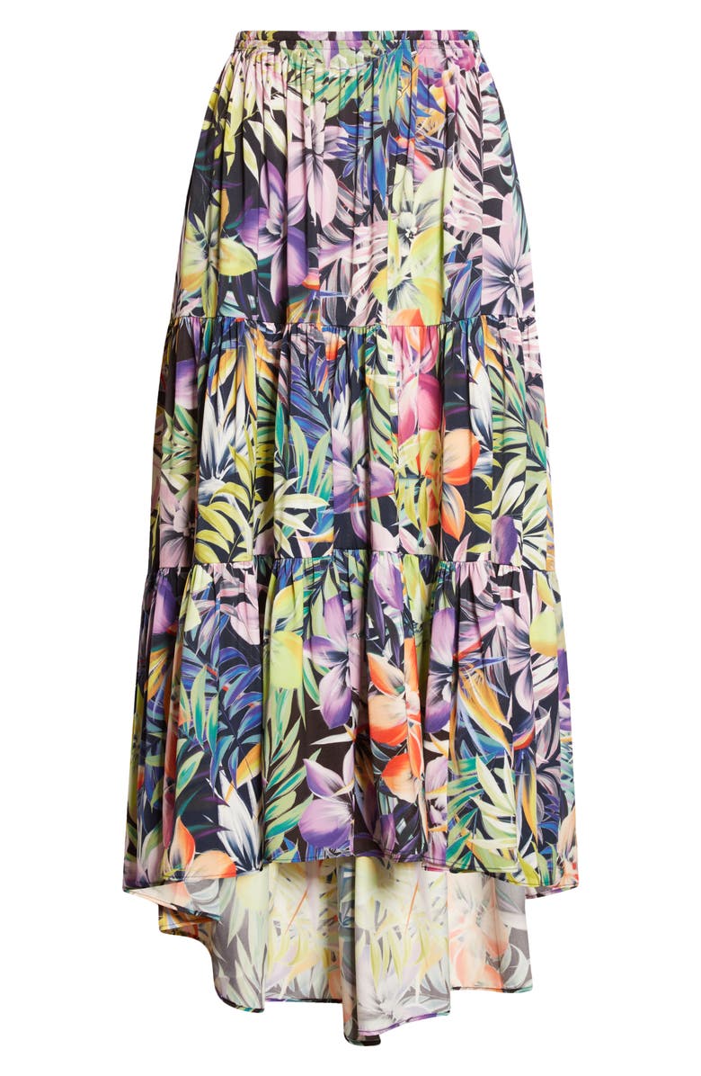 KOBI HALPERIN Noe Tiered Midi Skirt, Alternate, color,