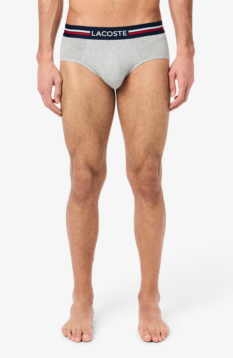 Lacoste Assorted 3-Pack Stretch Cotton Briefs, Alternate, color, 