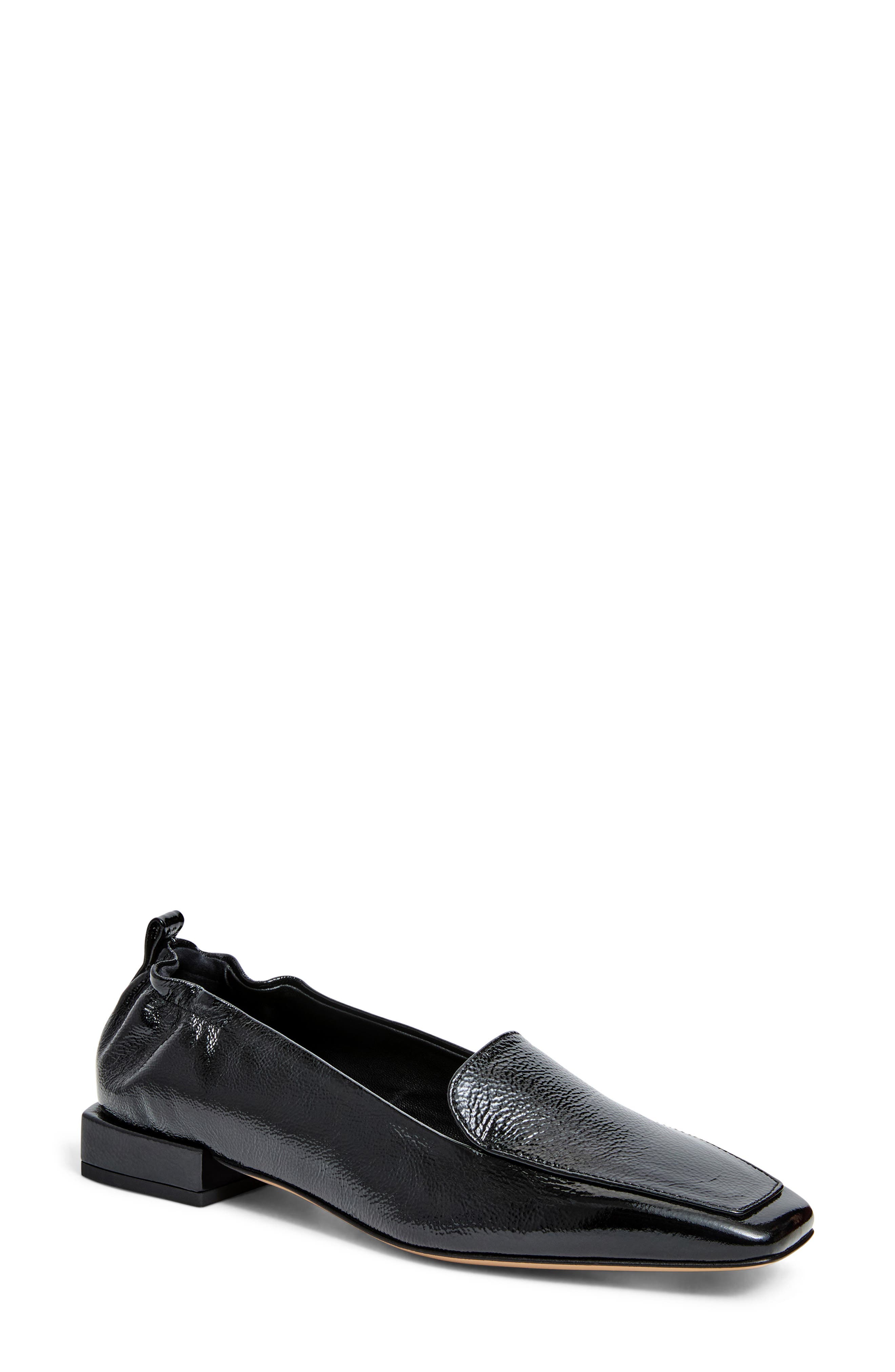 Bruno Magli Porscha Loafer, Main, color, Black Crinkle Patent