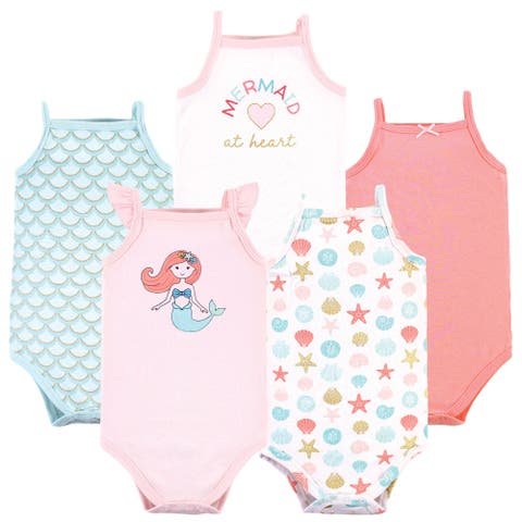 Soft Cotton Sleeveless Infant Bodysuits (Baby)