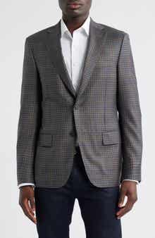 Heritage Gold Brown Overcheck Wool Sport Coat