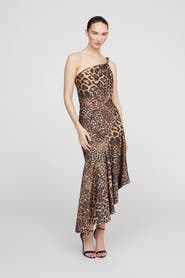 HALSTON Mavis Satin Midi