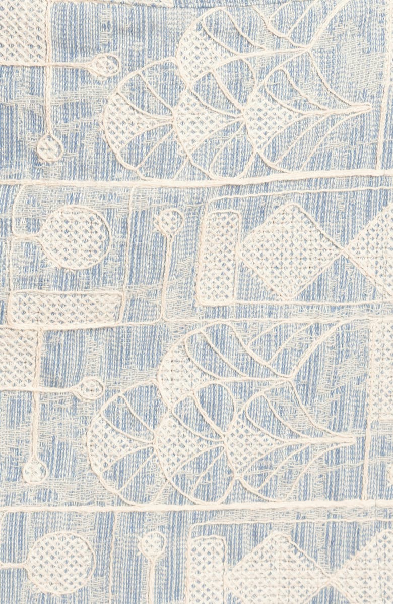 FLYING TOMATO Embroidered Skort, Alternate, color, Light Blue