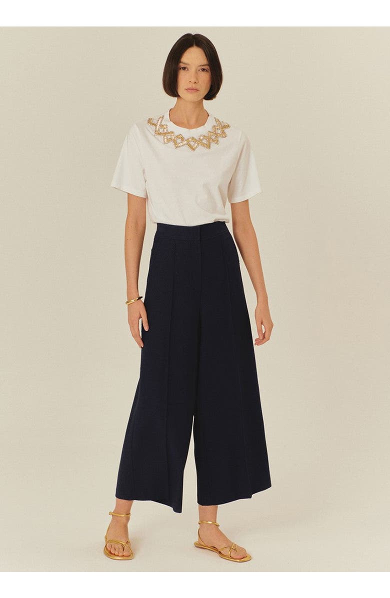 Exquise Sophie Tailored Wide, Alternate, color, Navy Blue