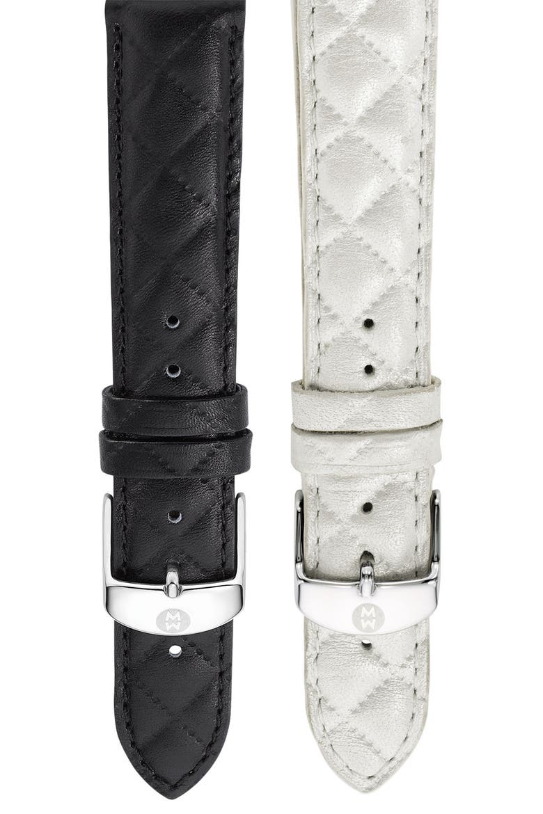 18mm Quilted Leather Watch Strap video
