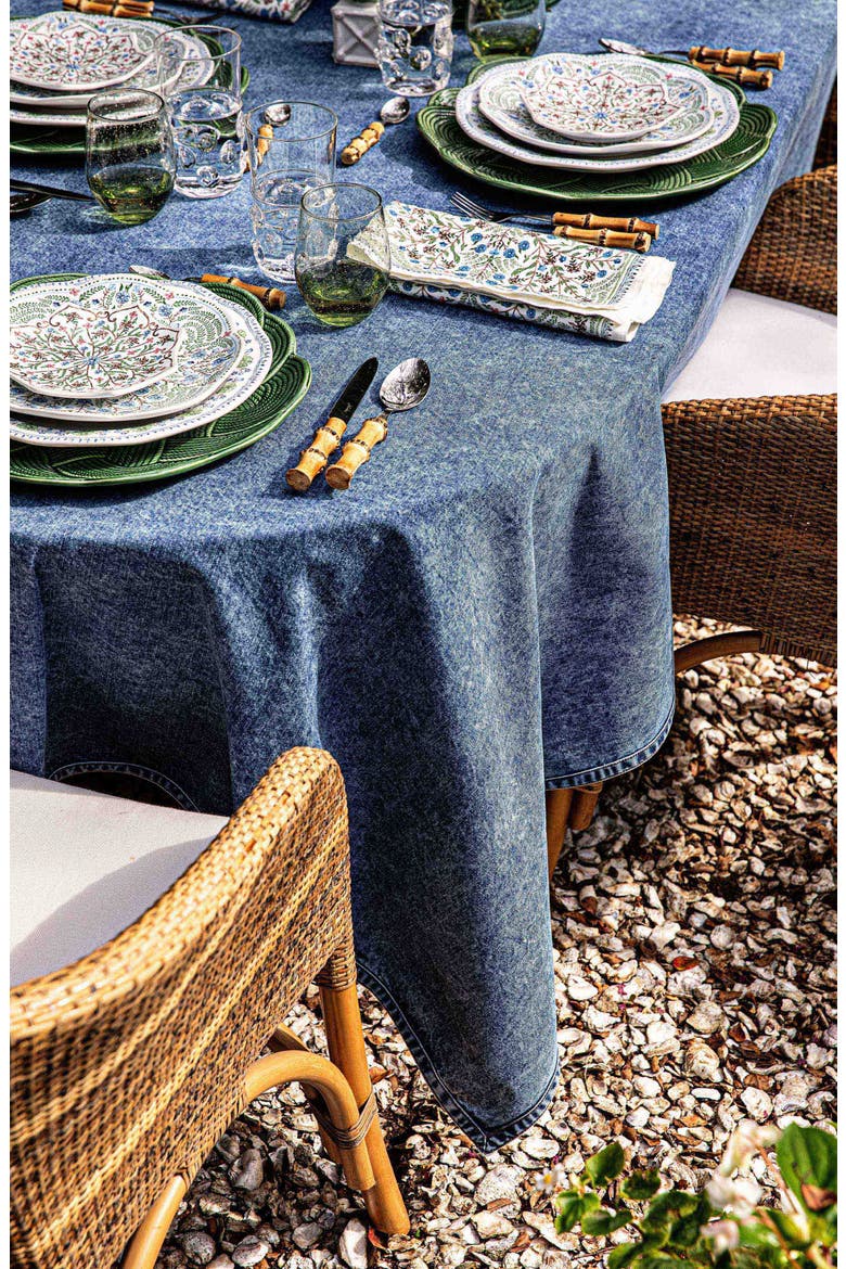 Denim Tablecloth, Alternate, color, BLUE