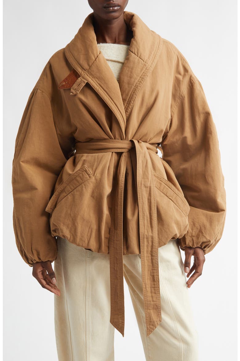Volinda Shawl Collar Puffer Jacket, Main, color, CAMEL