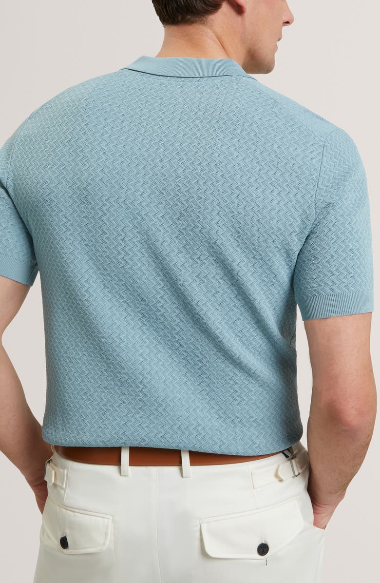 Ted Baker Luthen Zigzag Polo, Alternate, color, Blue