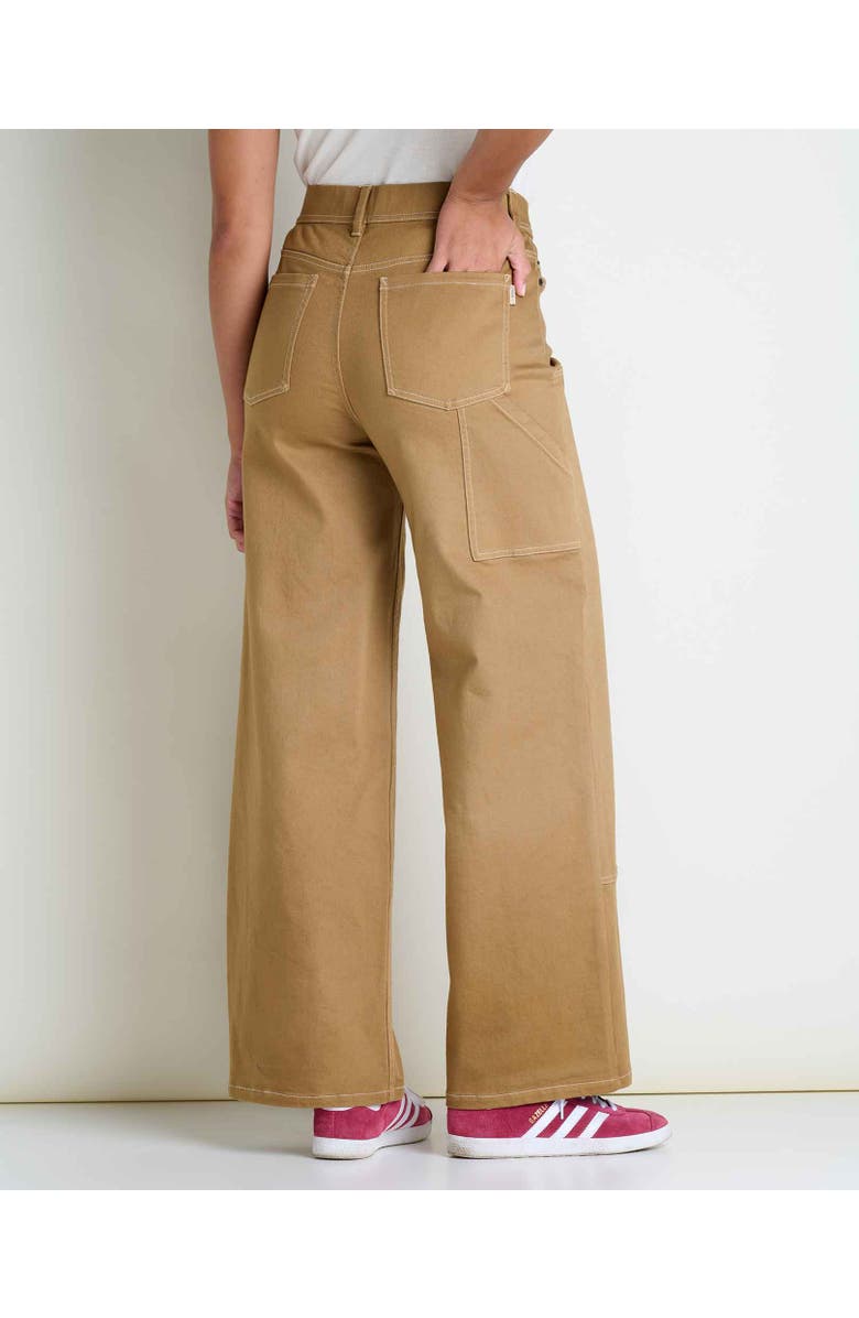 Toad & Co Balsam  Wide Leg Utility Pant, Alternate, color, Honey Brown