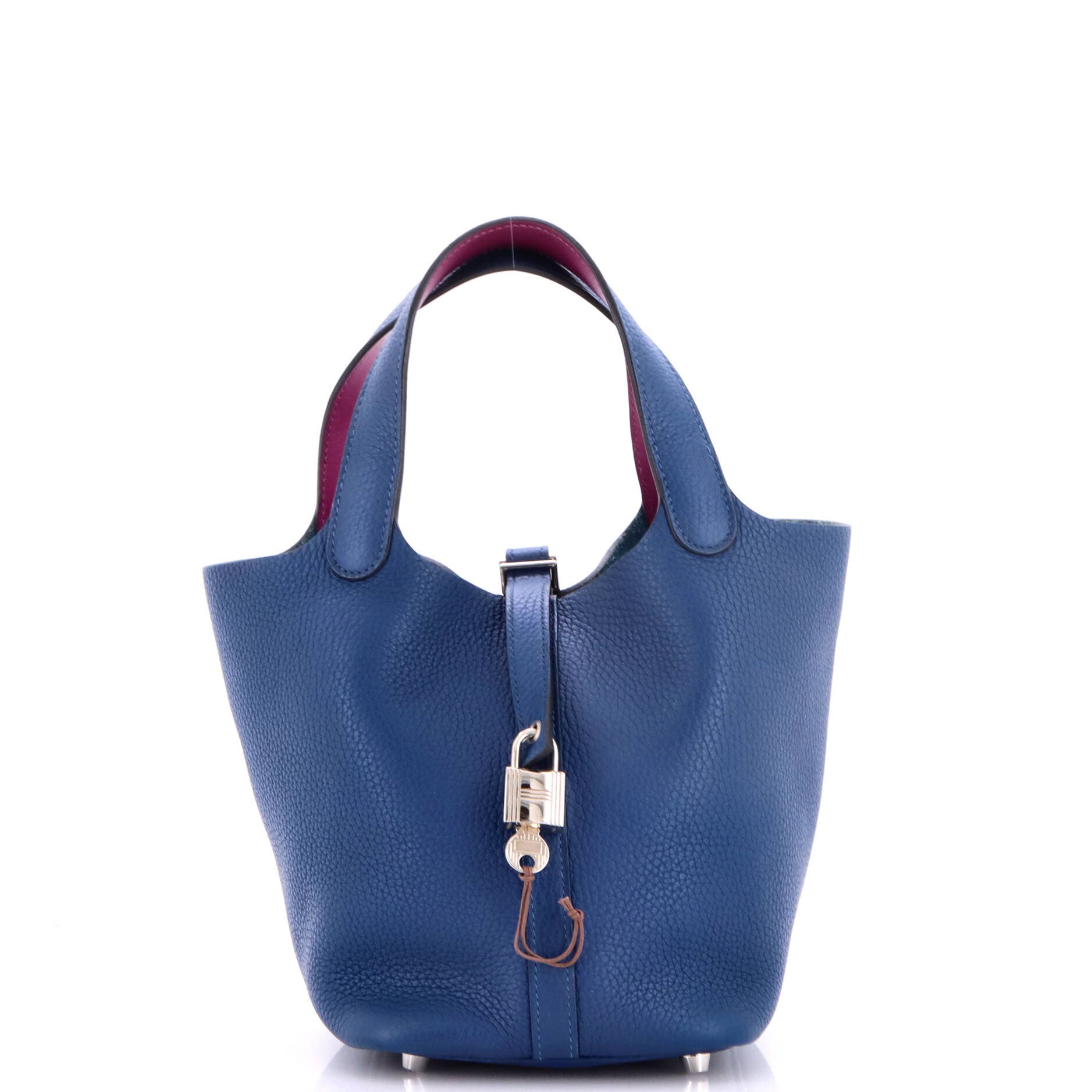 Eclat Picotin Lock Bag Clemence PM, Main, color, Blue