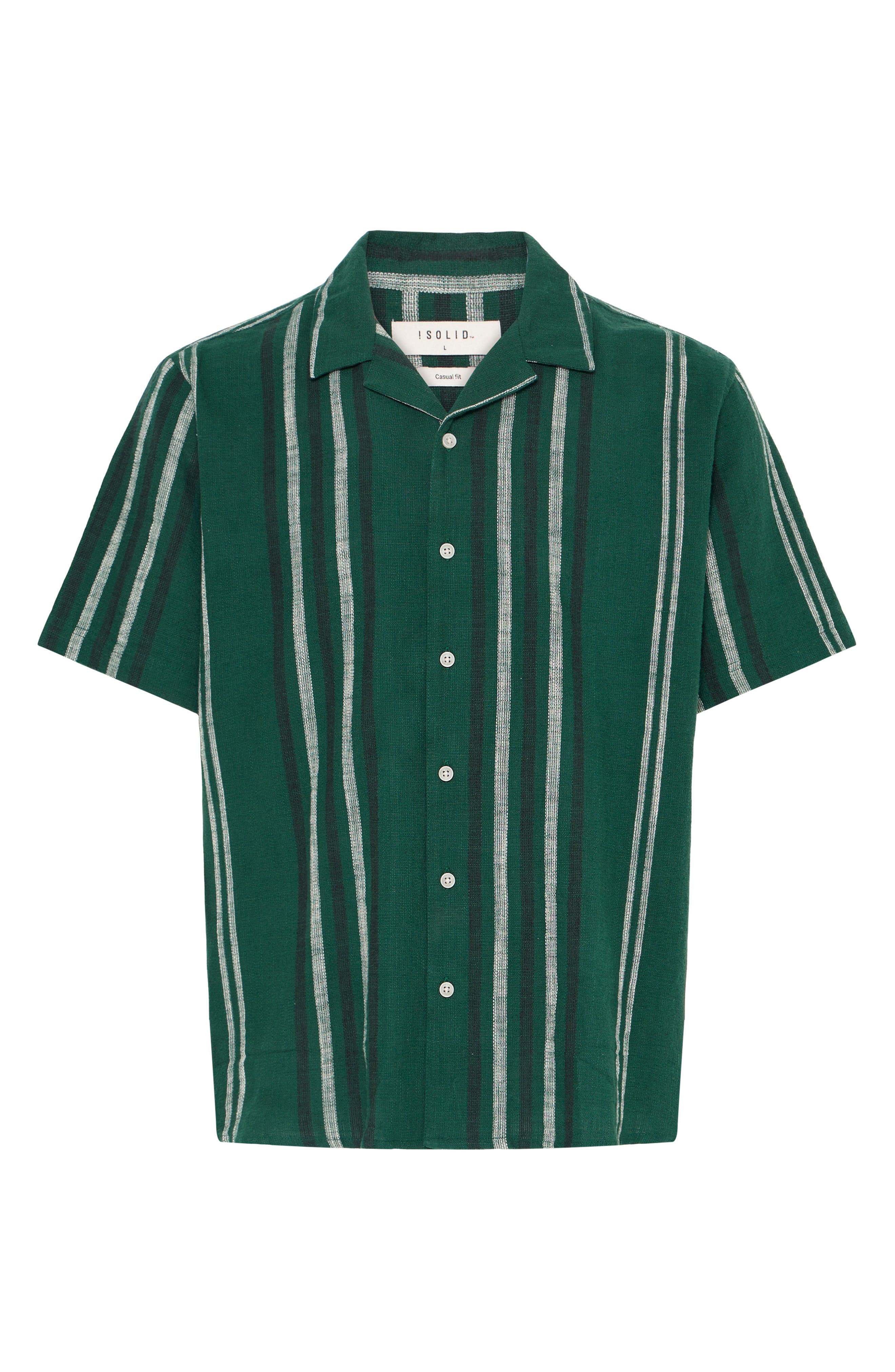 Isai Stripe Linen Blend Camp Shirt - image 3