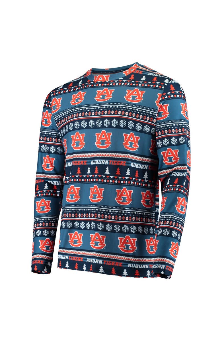 CONCEPTS SPORT Men's Concepts Sport Navy Auburn Tigers Ugly Sweater Knit Long Sleeve Top and Pant Set, Alternate, color, Navy