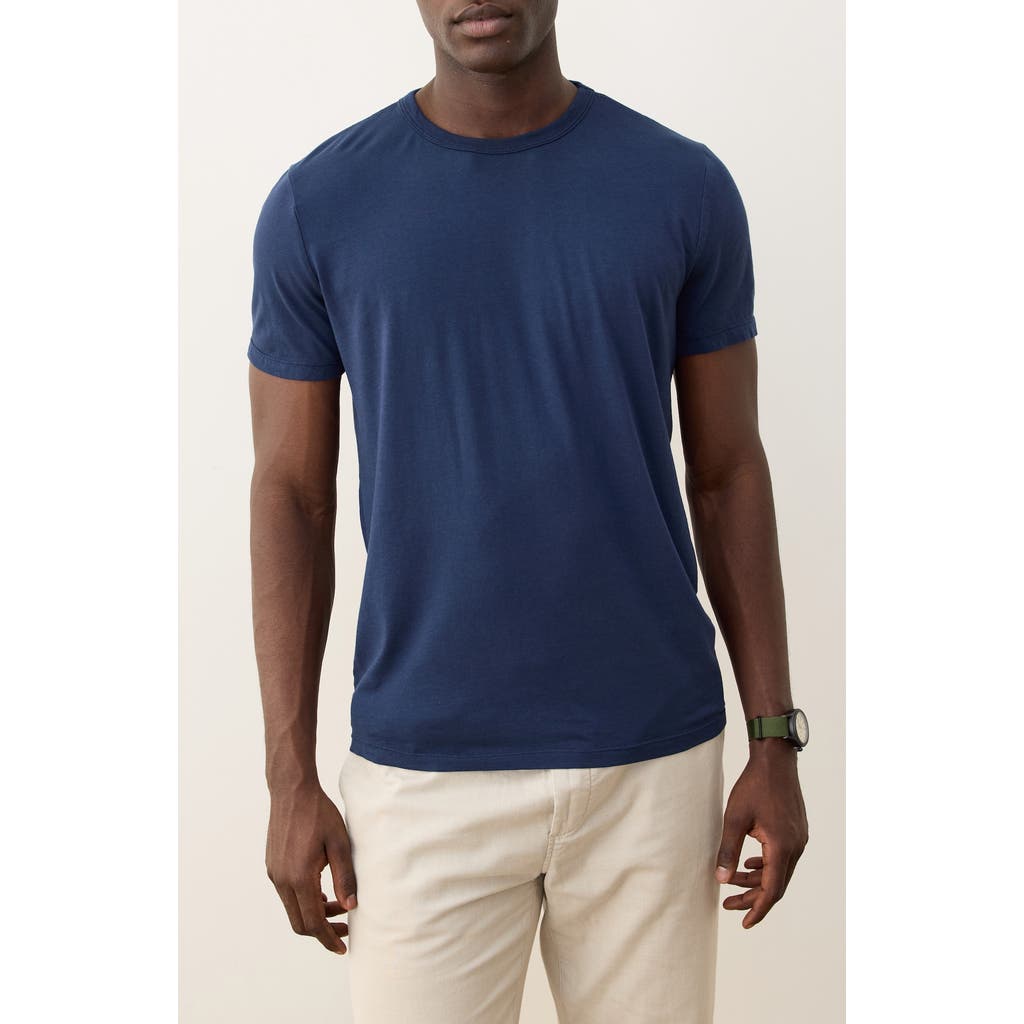 Marine Layer Signature Crewneck T-shirt In Blue
