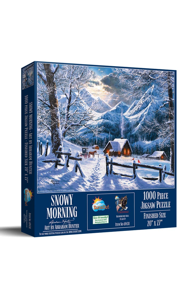 Sunsout Snowy Morning 1000 piece Jigsaw Puzzle for Adults, Main, color, Multicolor