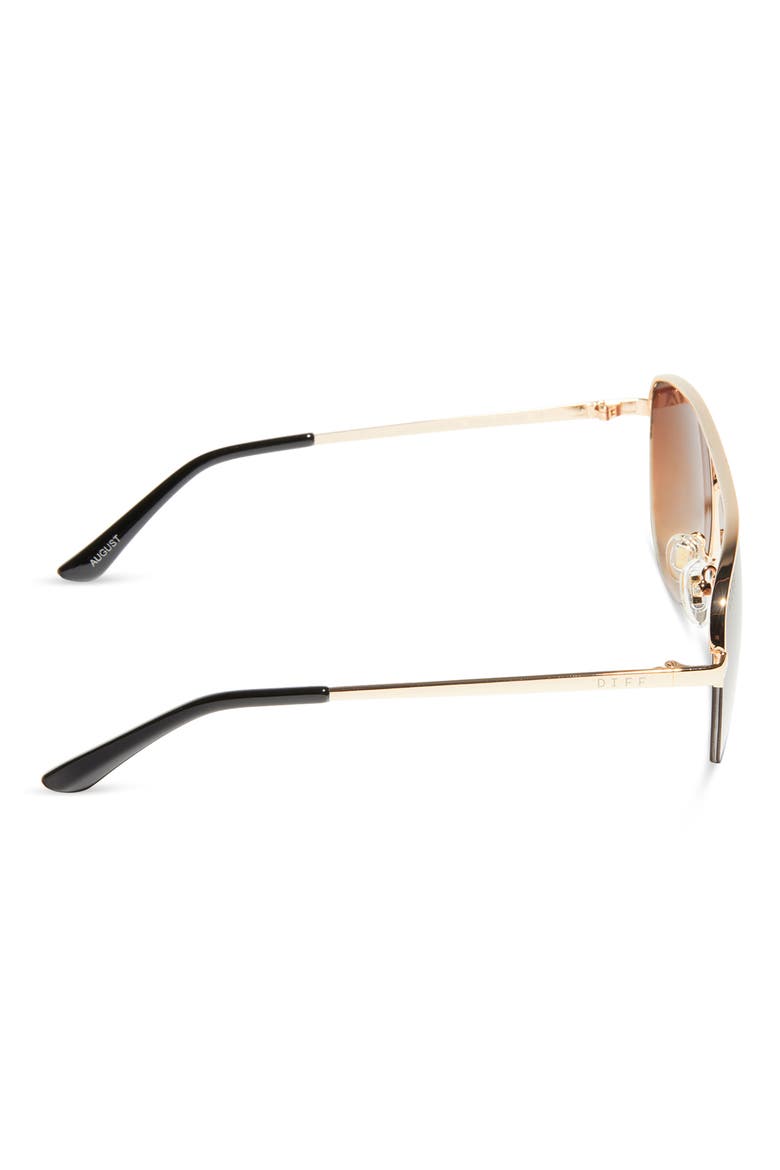 59mm August Aviator Sunglasses, Alternate, color, GOLD