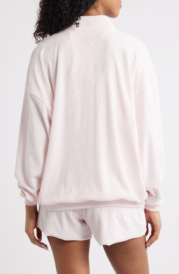 In Denial Logo Appliqué Henley Sweatshirt