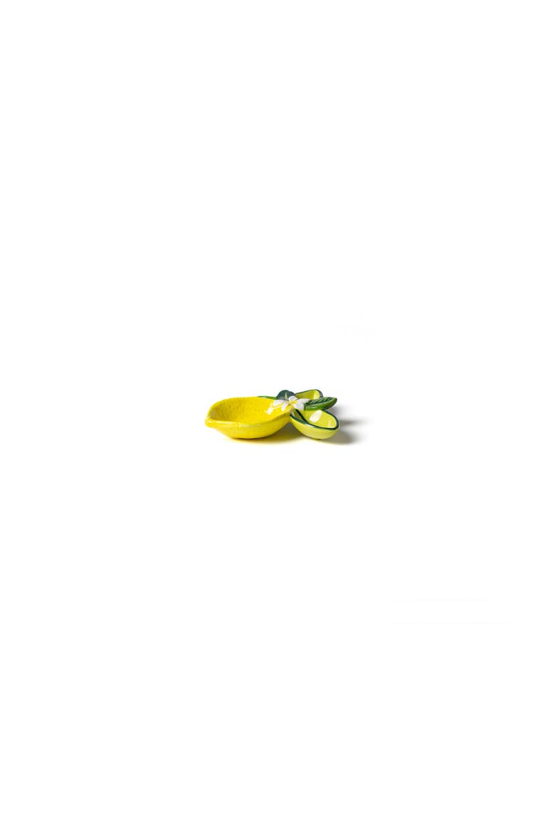 Lemon Trinket Dish, Alternate, color, Yellow