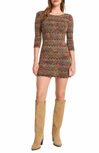 matty m. Three Quarter Sleeve Knit Dress