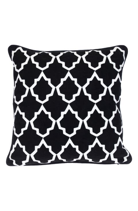 Canita Embroidered Throw Pillow