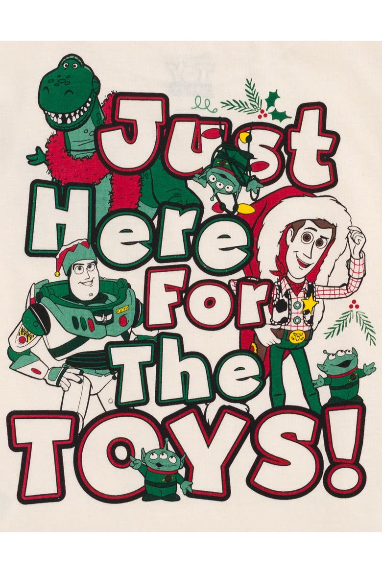 Toy Story Holiday Short Sleeve T-Shirt, Alternate, color, Cream Toy Story