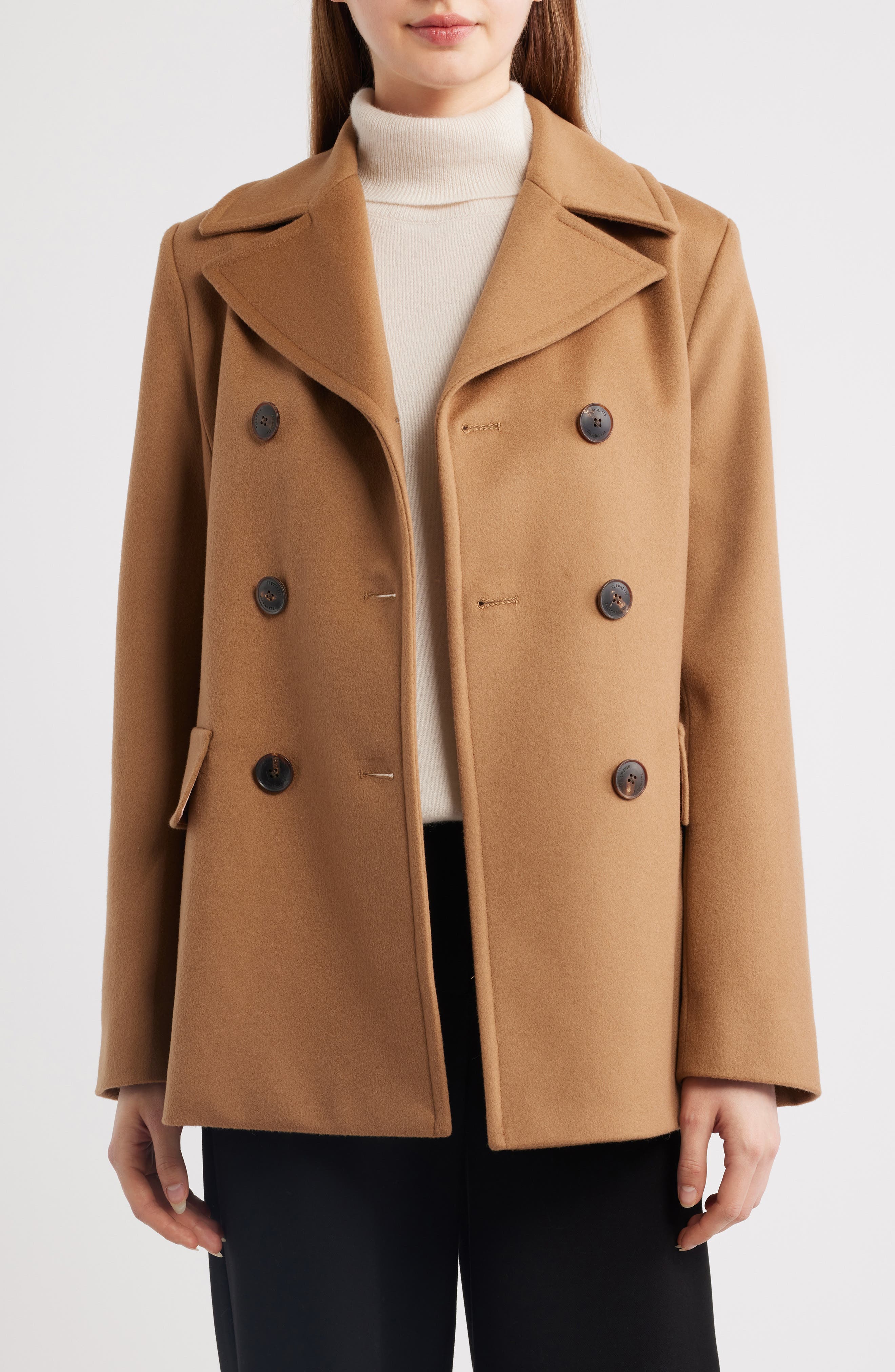 Fleurette Ali Wool Peacoat (Nordstrom Exclusive) (Women) | Nordstrom