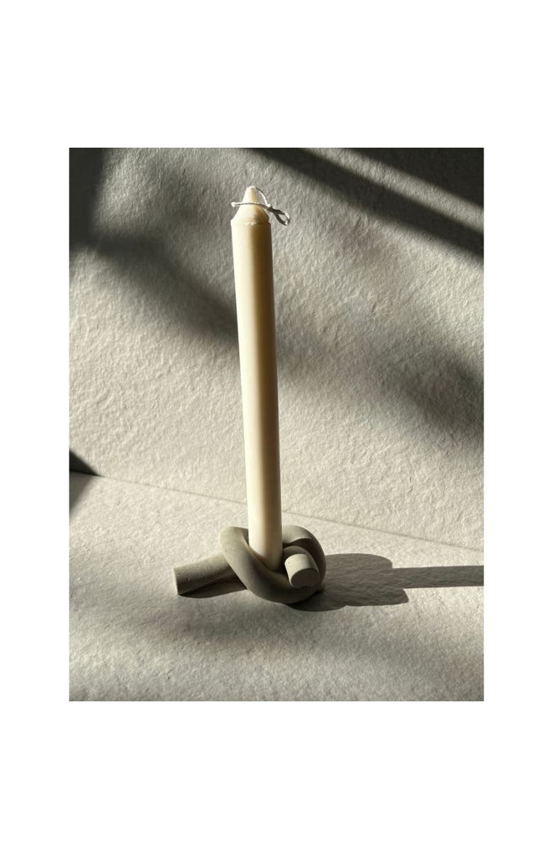 Aaram Luxe The Knot Concrete Candle Holder, Alternate, color, 