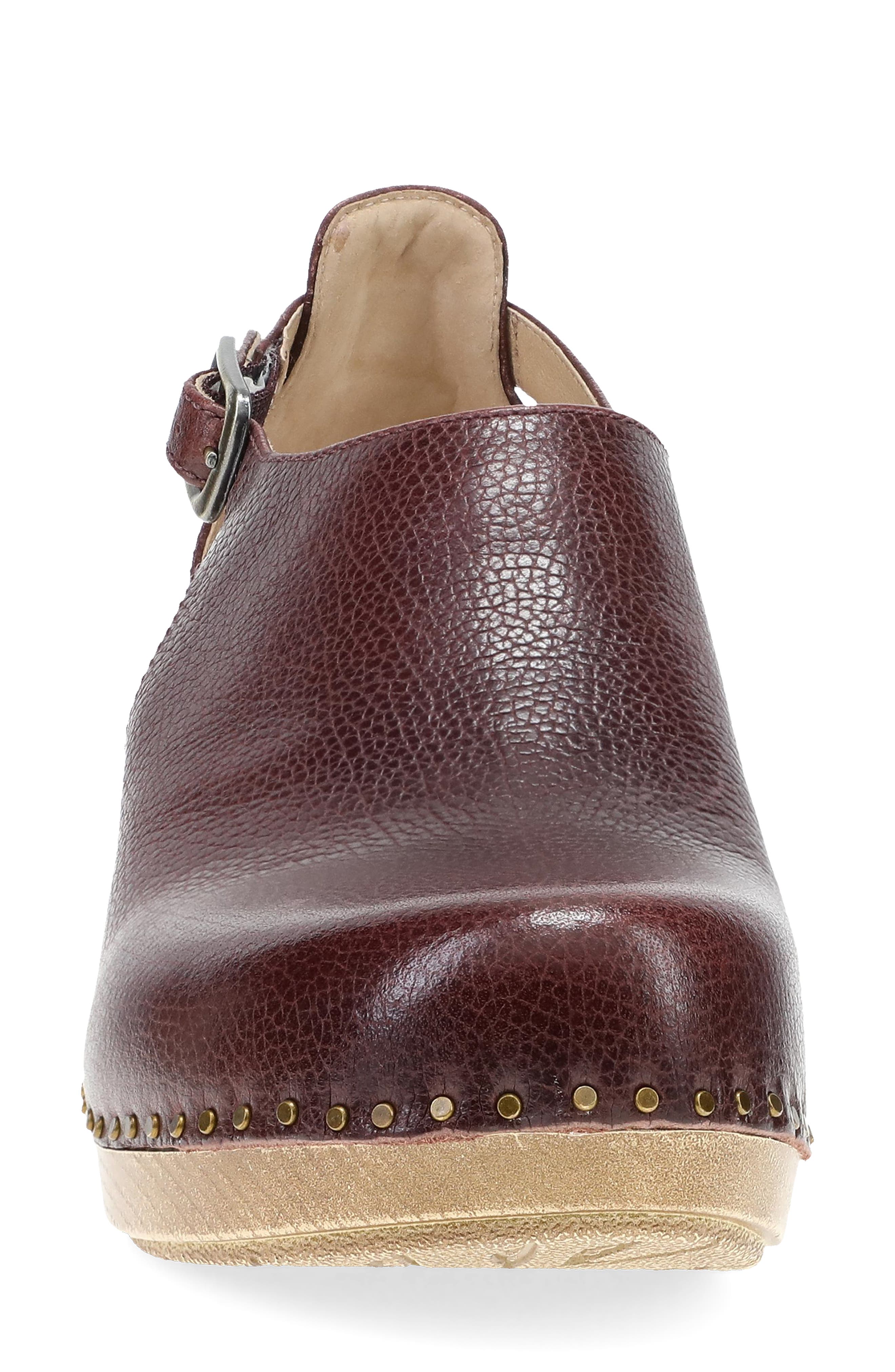 Sassy Cutout Clog, Alternate, color, CORDOVAN