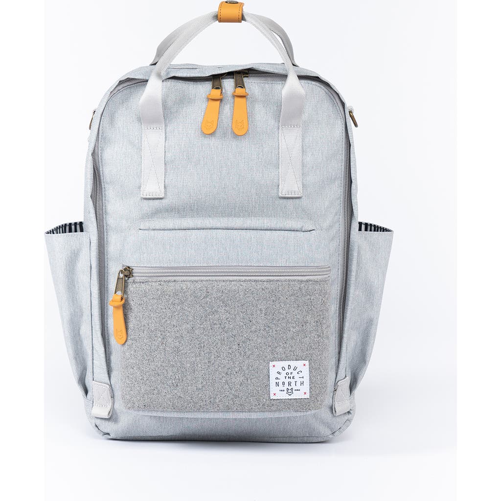 Product Of The North Elkin Sustainable Diaper Backpack In Heather Grey