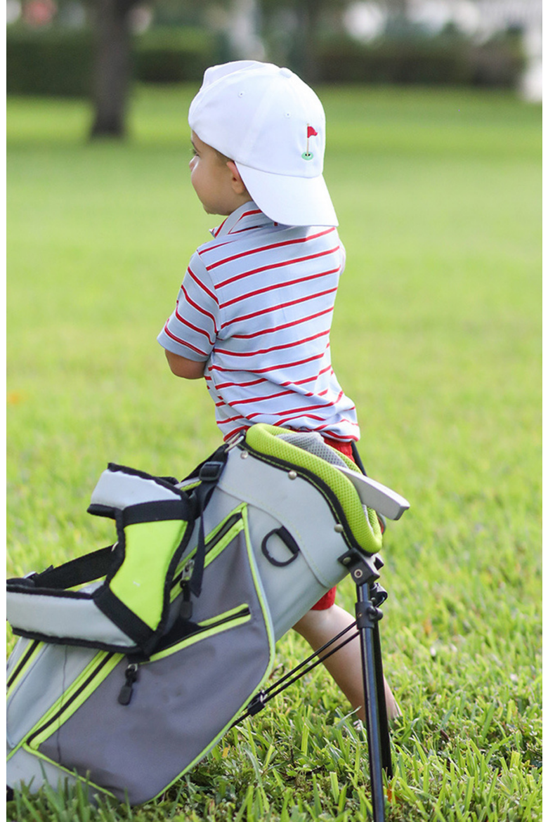 Golf Flag Baseball Hat, Alternate, color, White