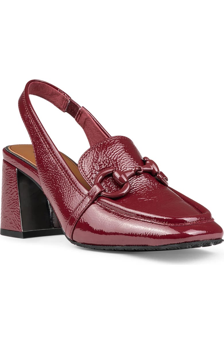 Donald Pliner Slingback Bit Loafer Pump, Main, color, Cranberry