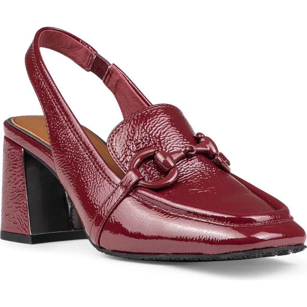 Donald Pliner Slingback Bit Loafer Pump In Red