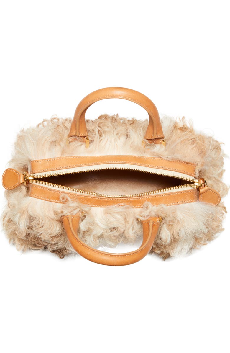 Brother Vellies Mini Island Genuine Shearling Top Handle Bag, Alternate, color,