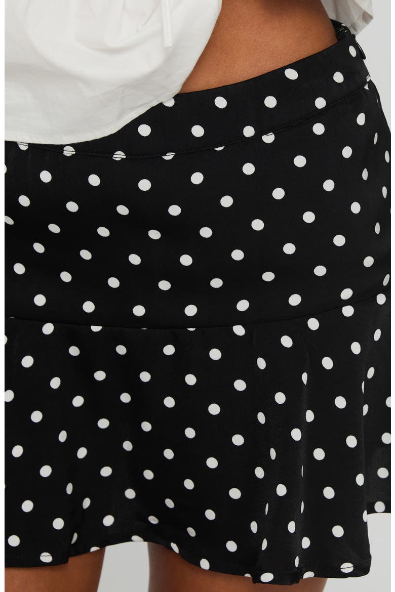 Vanish Dot Miniskort, Alternate, color, BLACK POLKA