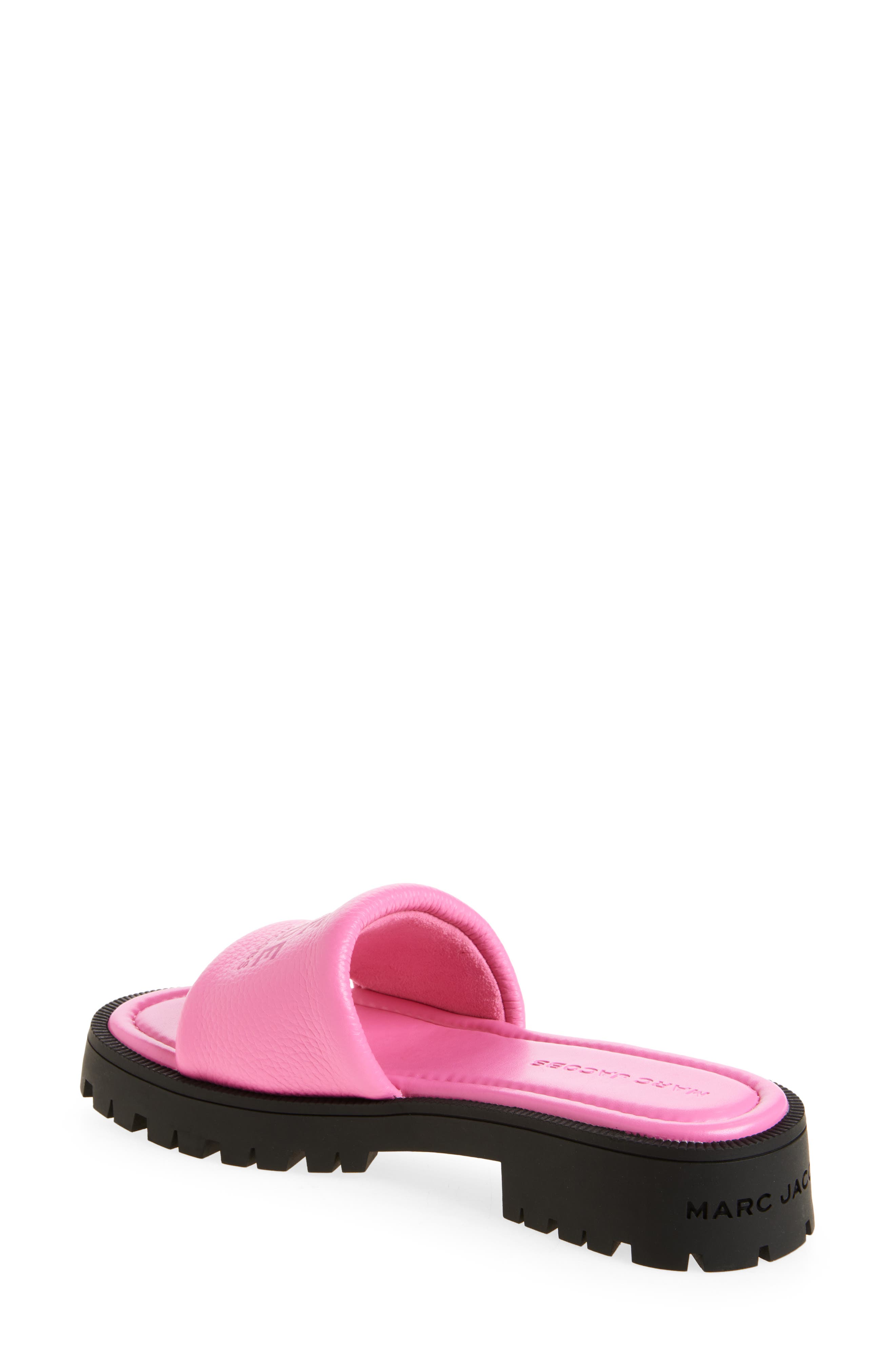 Marc Jacobs The Lug Slide Sandal, Alternate, color, Bow Pink