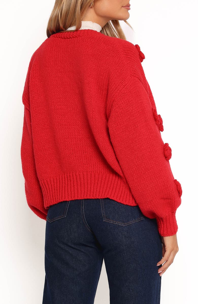 Petal & Pup Doralee Rose Cardigan, Alternate, color, Red