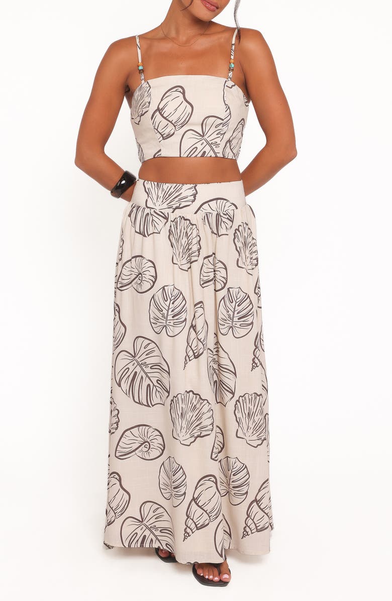 Petal & Pup Kristy Crop Top & Maxi Skirt Set, Main, color, 