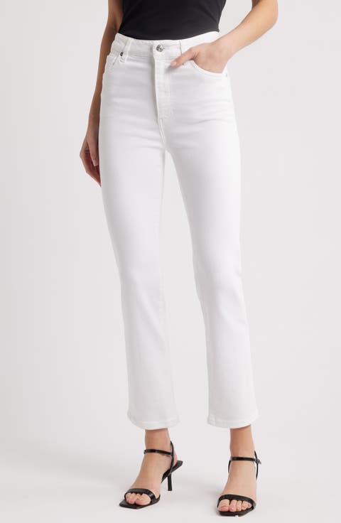 The Pencil Crop High Waist Ankle Slim Straight Leg Jeans