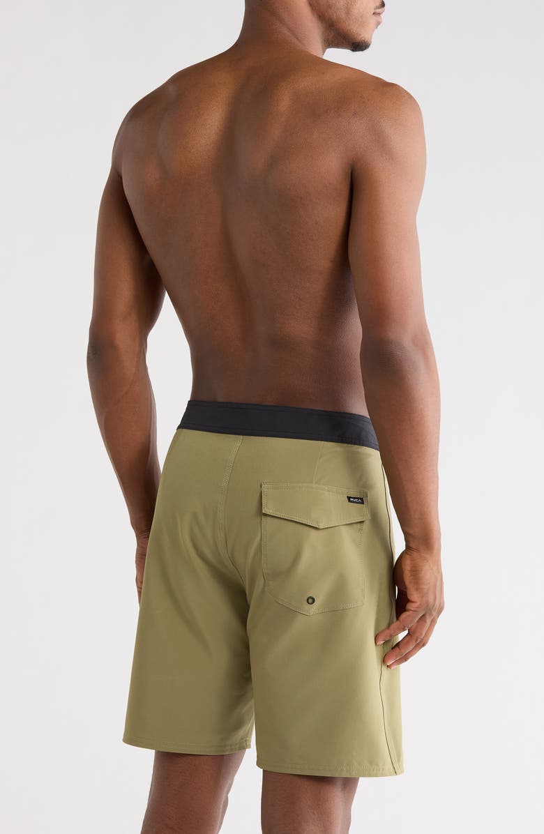 RVCA VA Solid Swim Trunks, Alternate, color, Martini Olive