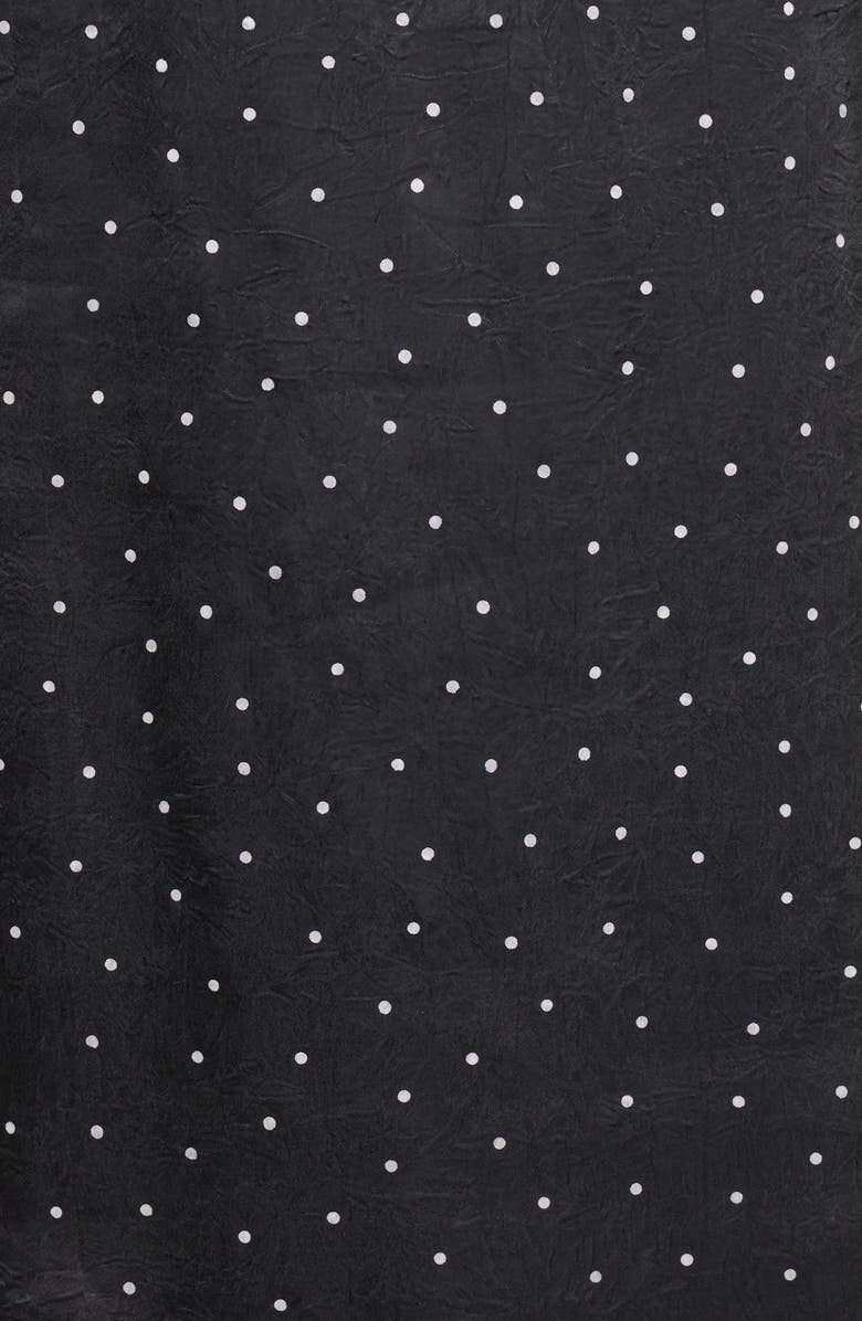 Petal & Pup Gabrielle Polka Dot Halter Minidress, Alternate, color, Black Polka Dot