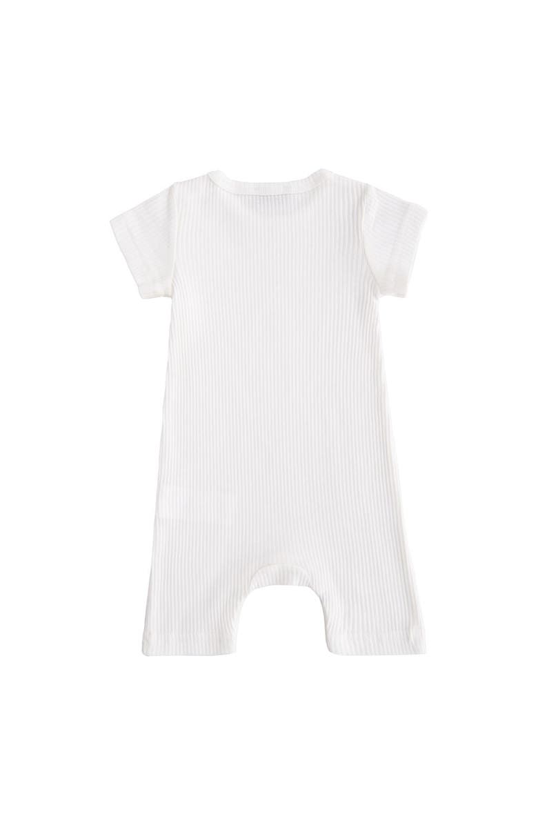 Banblu Short Sleeved Modal Romper, Alternate, color, White