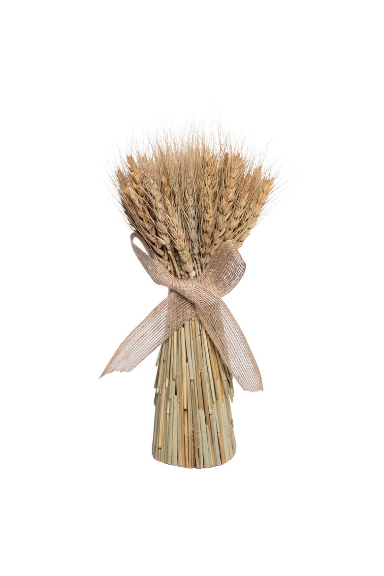 Harvest Wheat Bundle Figurine, Main, color, Yellow
