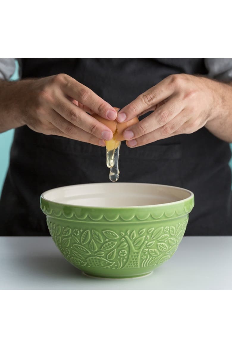 In The Forest Hedgehog Size 30 Mixing Bowl, Green, 1.15 Quart, Alternate, color, Green