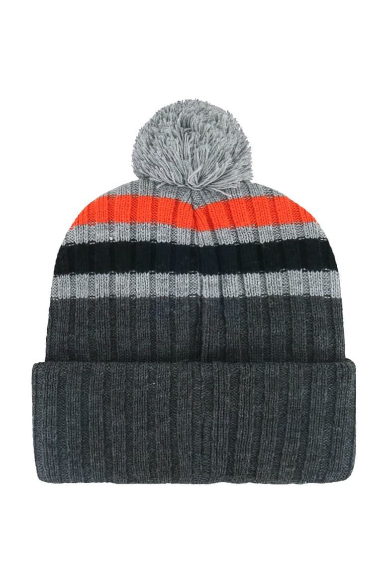 Men's '47 Gray San Francisco Giants Stack Cuffed Knit Hat with Pom, Alternate, color, Gray
