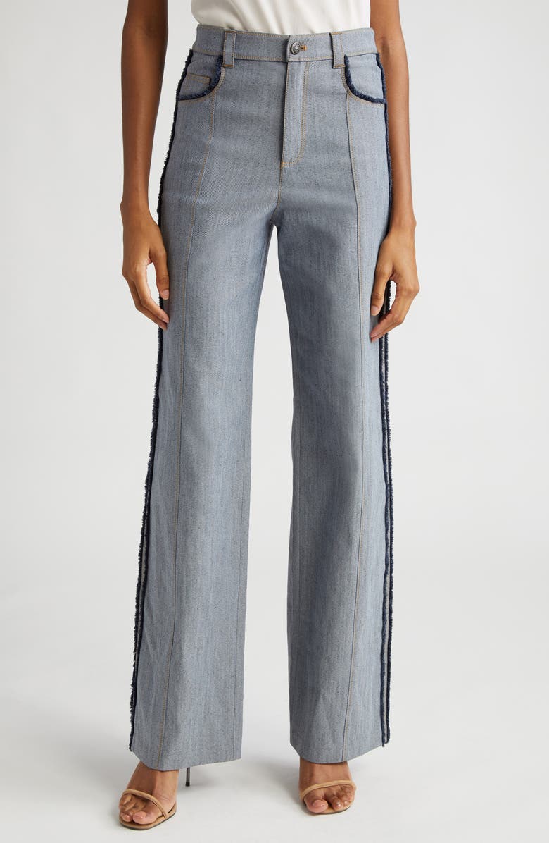 Cinq à Sept Francine Wide Leg Jeans, Main, color,